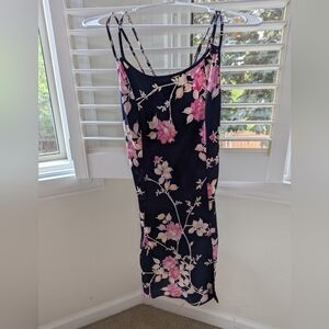 Fredrick's of Hollywood Floral Slip. Double Crisscross in back. Size Small